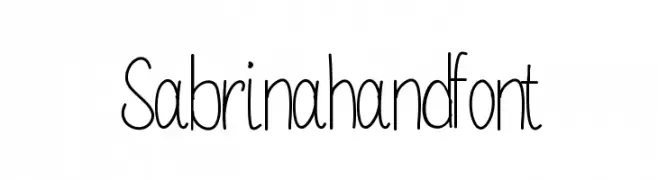 Sabrinahandfont  les polices de caractères gratuit tlcharger