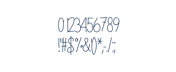 Sabrinahandfont Other Characters