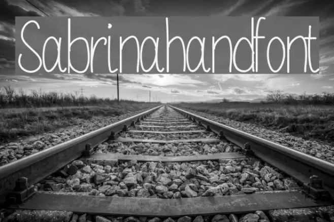 Sabrinahandfont Font examples