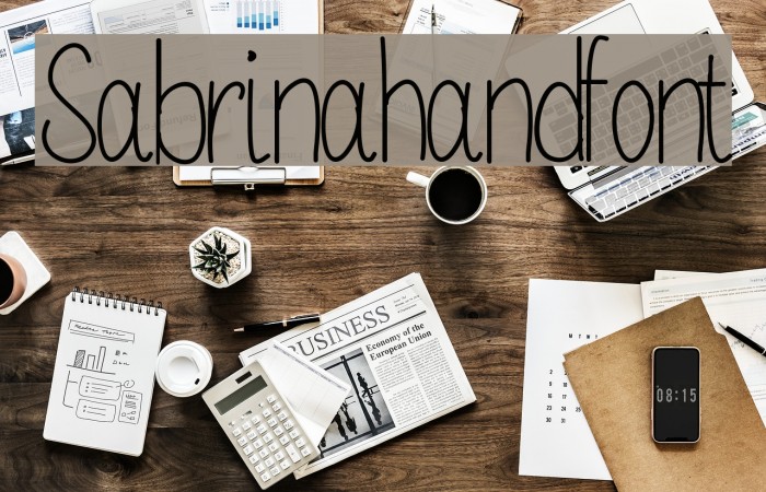 Sabrinahandfont Example 2