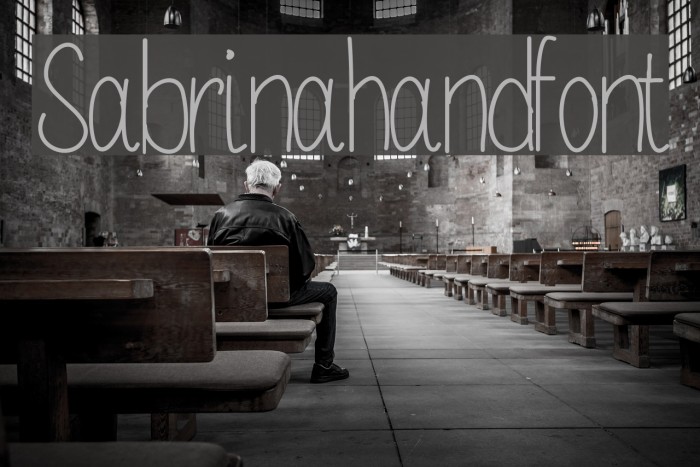 Sabrinahandfont Example 3
