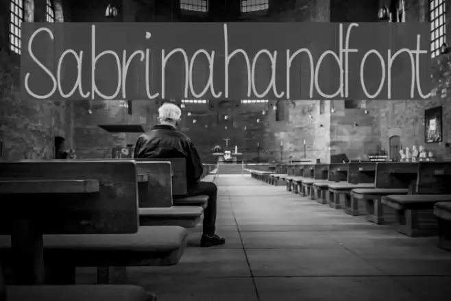 Sabrinahandfont Font examples