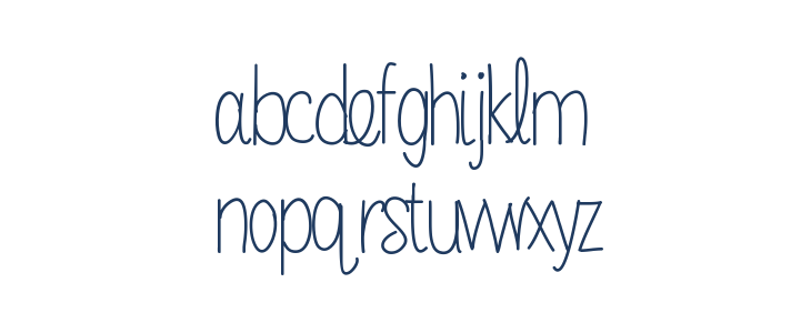 Sabrinahandfont Lowercase