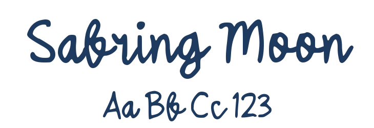 Sabring Moon Font Preview