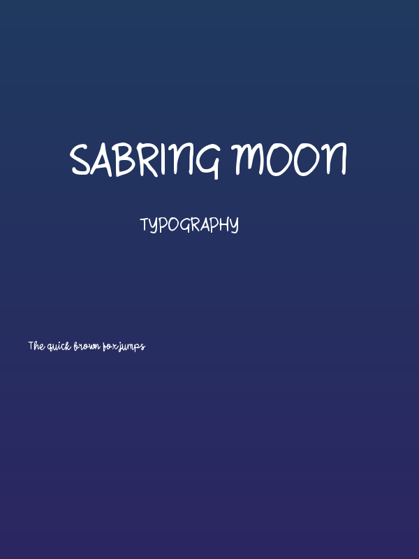 Sabring Moon Poster