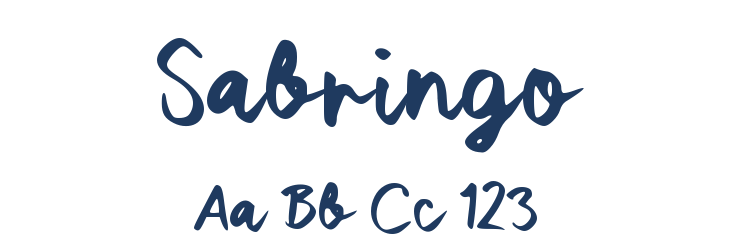 Sabringo Font Preview