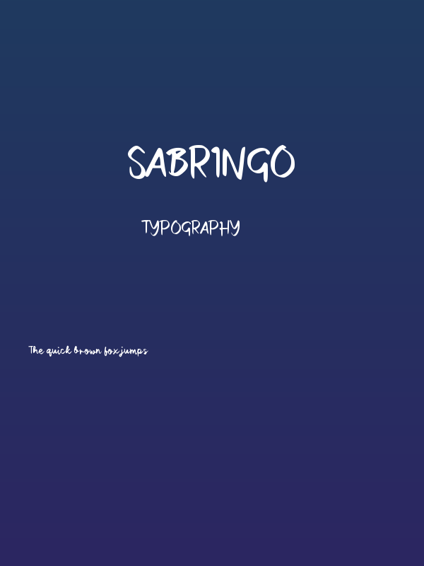 Sabringo Poster