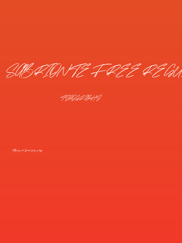 Sabrionte Free Regular Poster