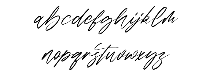 Sabrionte Free Regular Font LOWERCASE