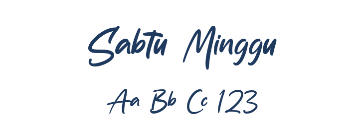 Sabtu Minggu Font Preview