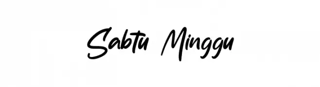 Sabtu Minggu  les polices de caract&egrave;res gratuit t�l�charger