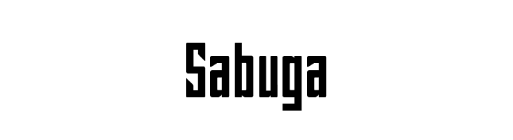 Sabuga  नि: शुल्क फ़ॉन्ट्स डाउनलोड