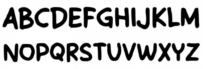 Sabuya Kids フォント 大文字