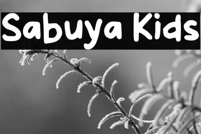 Sabuya Kids フォント examples