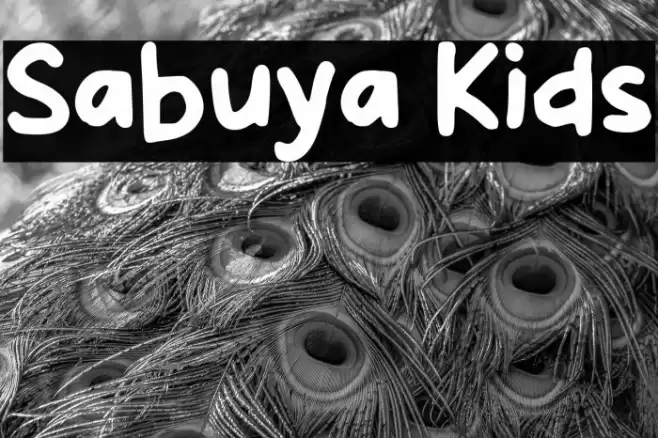 Sabuya Kids フォント examples