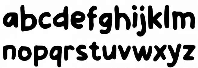 Sabuya Kids フォント 小文字