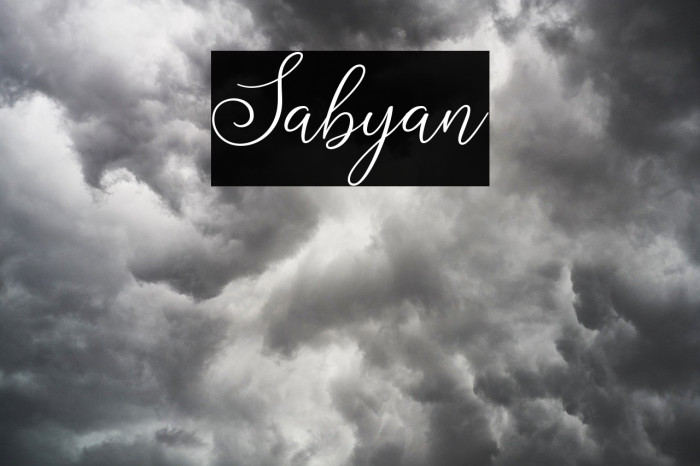 Sabyan Font examples