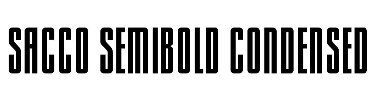 Sacco SemiBold Condensed  Free Fonts Download