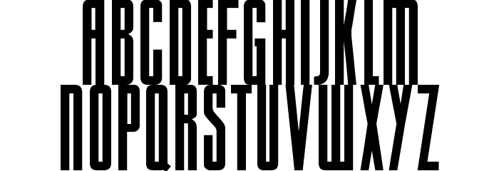 Sacco SemiBold ExtraCondensed Font Litere mici