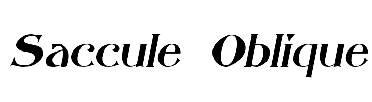 Saccule Oblique  免费字体下载