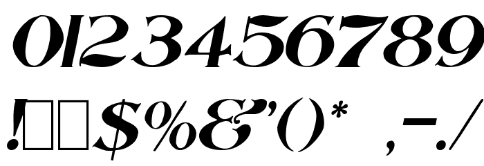 Saccule Oblique Font OTHER CHARS
