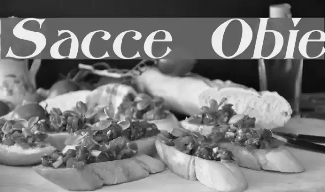 Saccule Oblique Шрифта examples