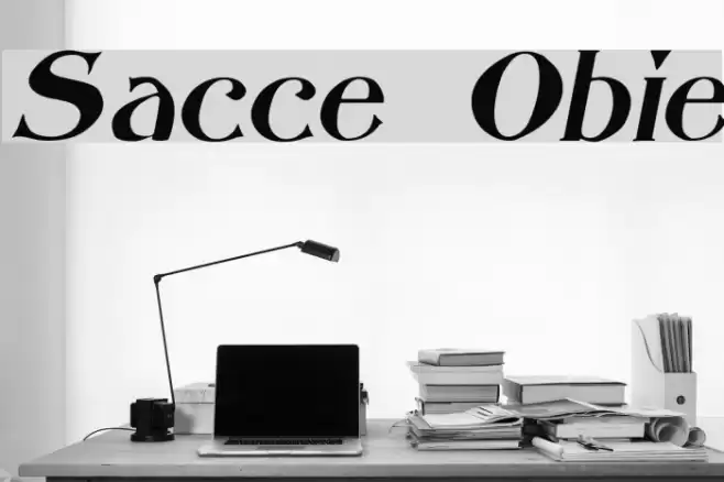 Saccule Oblique Шрифта examples