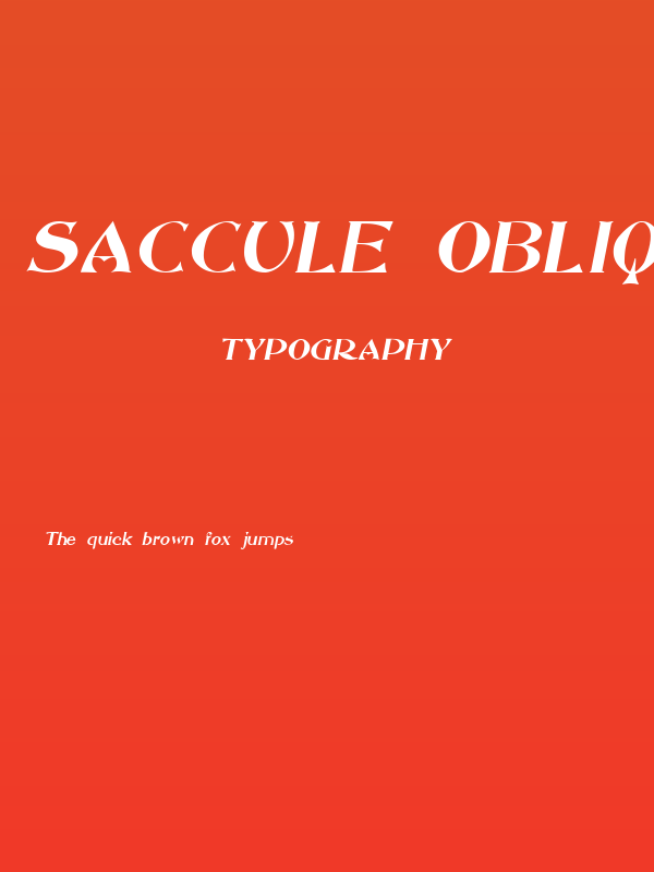 Saccule Oblique Poster