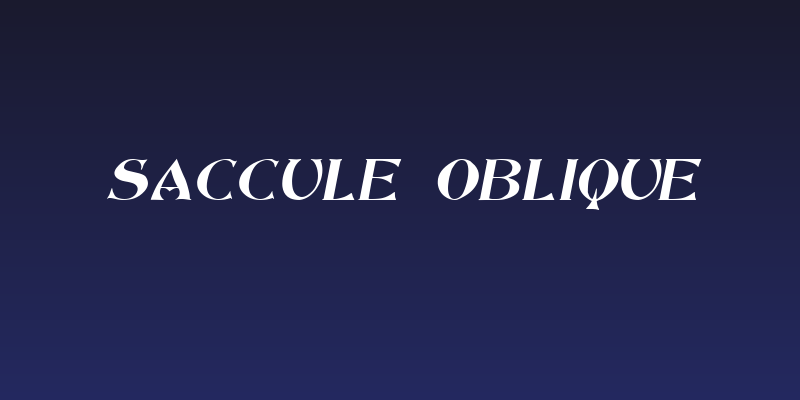 Saccule Oblique Social Header