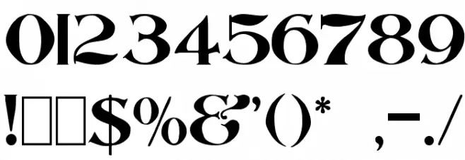 Saccule Font OTHER CHARS