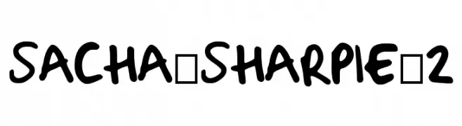 Sacha_Sharpie_2  Fuentes Gratis Descargar