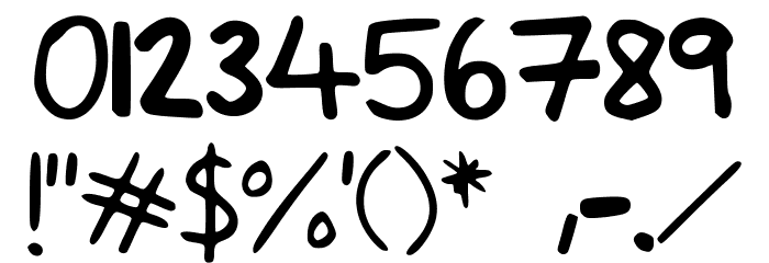 Sacha_Sharpie_2 Font OTHER CHARS