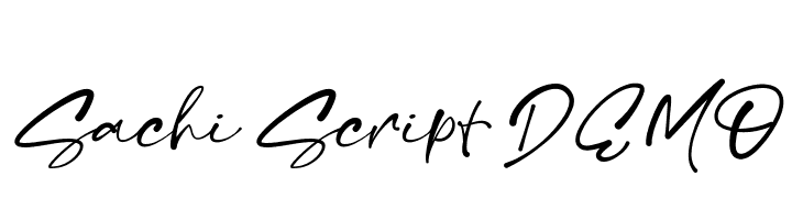 Sachi Script DEMO  font caratteri gratis