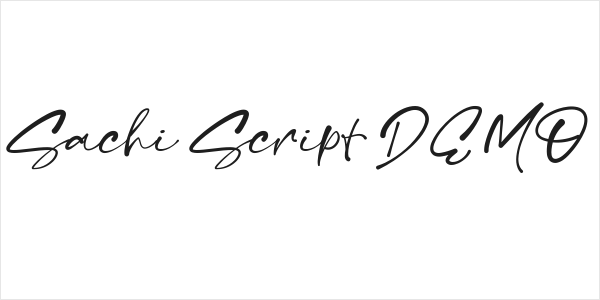 Sachi Script DEMO Logo