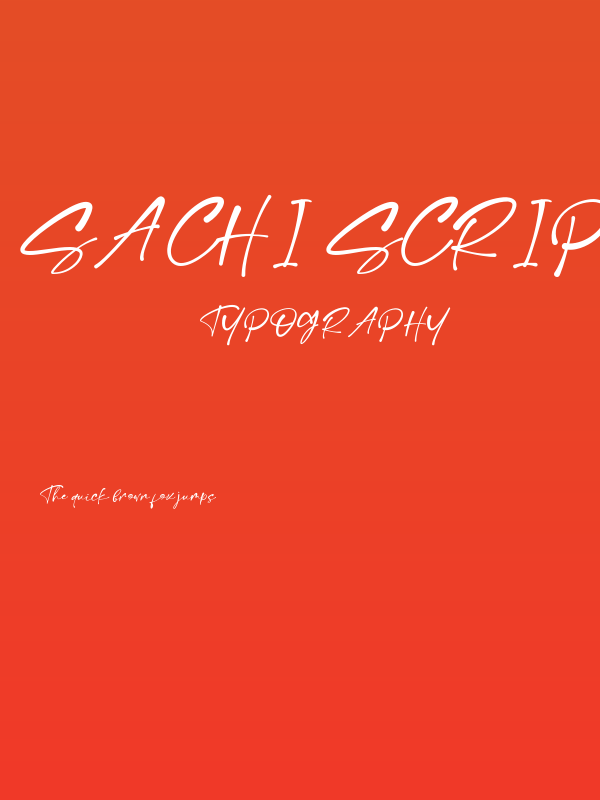 Sachi Script DEMO Poster