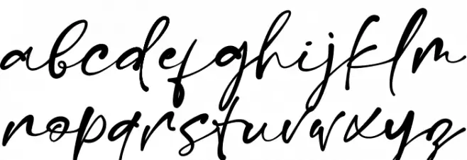 Sachi Script DEMO फ़ॉन्ट लोअरकेस