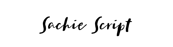 Sachie Script  नि: शुल्क फ़ॉन्ट्स डाउनलोड