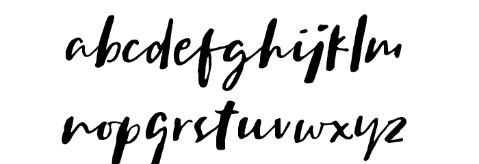 Sachie Script Font LOWERCASE
