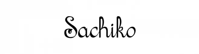 Sachiko  免费字体下载