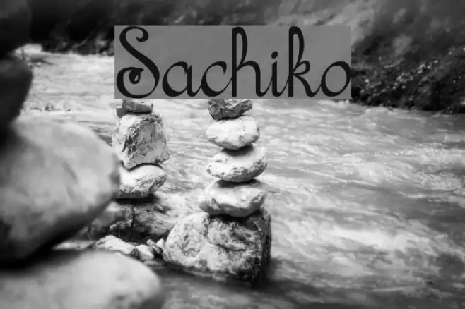 Sachiko Font examples