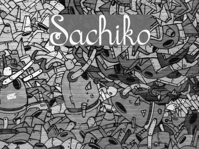 Sachiko Font examples