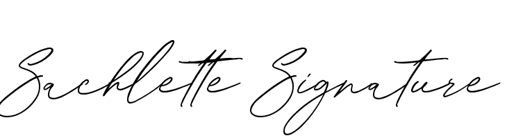 Sachlette Signature  Free Fonts Download