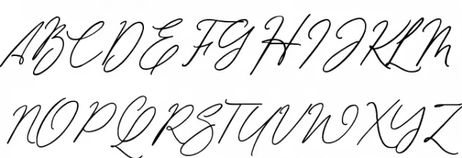 Sachlette Signature Font Litere mari
