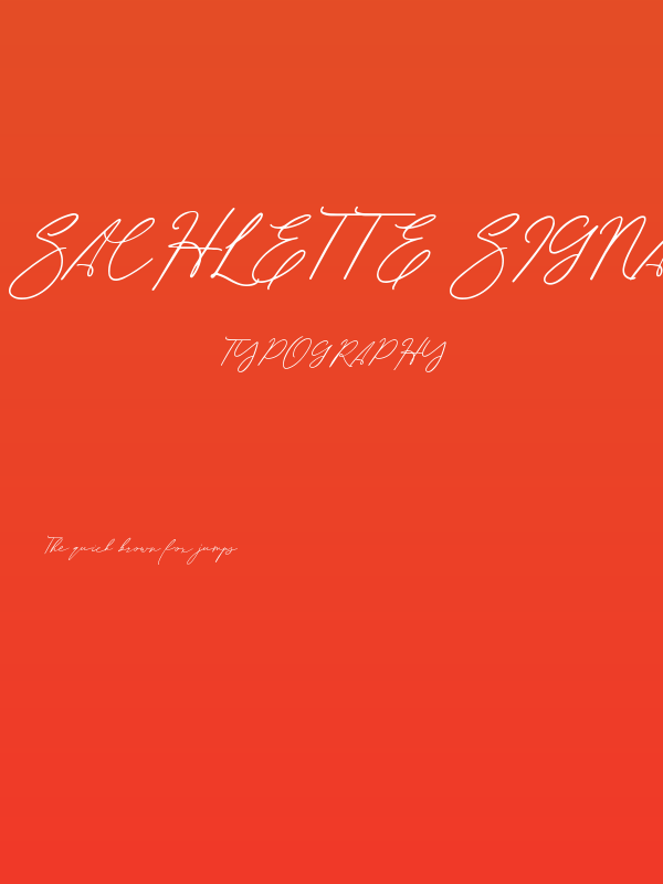 Sachlette Signature Poster