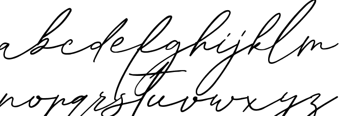 Sachlette Signature Font LOWERCASE