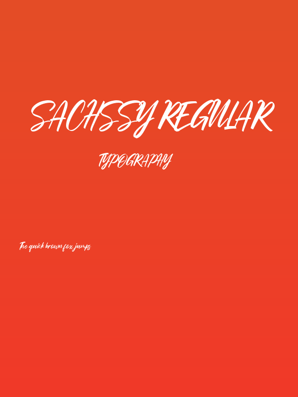 Sachssy Regular Poster