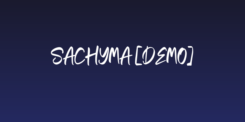 Sachyma [Demo] Social Header