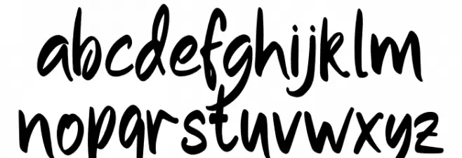 Sachyma [Demo] Schriftart Kleinbuchstaben