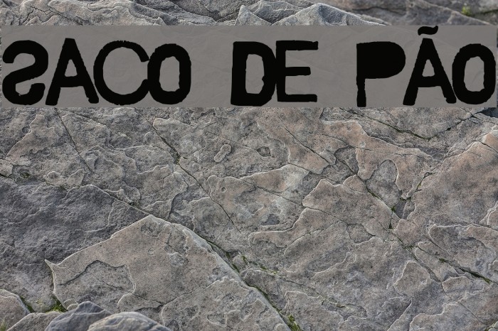 Saco de Pão Font examples