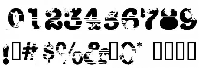 Sacrafical Шрифта ДРУГИЕ символов